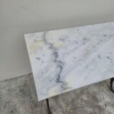 Antique cast iron and marble bistro restaurant table
