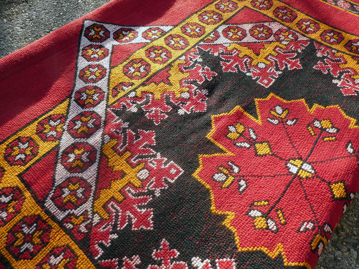 Vintage Moroccan Berber carpet Boujaad by Khenifra XXL 352x174 cm