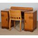 Wooden dressing table/desk, English work from the 1930s.