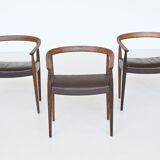 Nanna Ditzel model 113 armchairs Poul Kold Savvaerk Denmark 1955