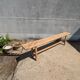 Solid oak farm bench