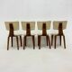 Set of 4 Dutch design by Cor Alons plywood dining chairs , 1960s