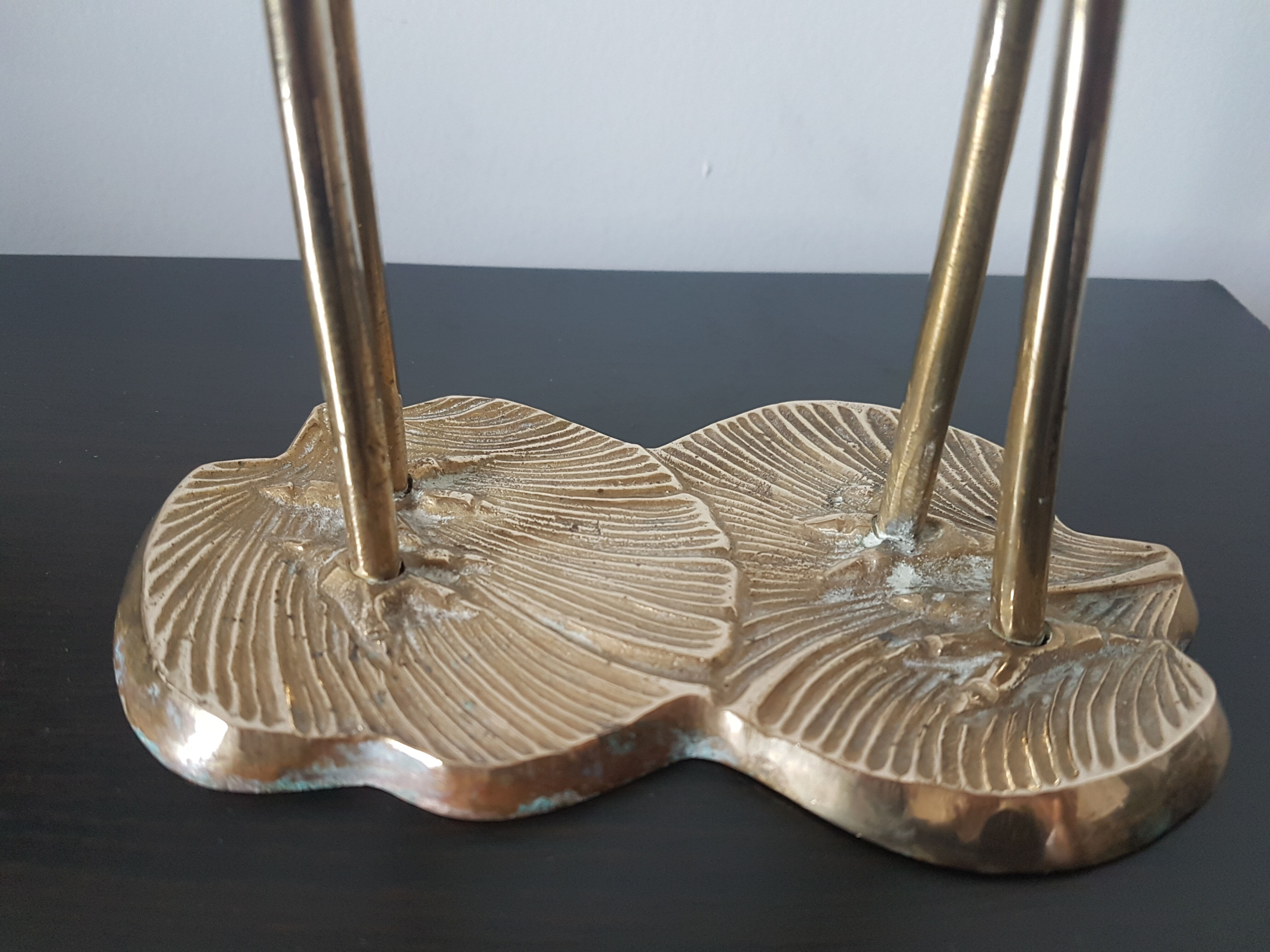 Pair of waders brass birds