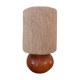 Lampe en bois et corde vintage