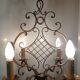 Bronze Cross Chandelier, 1940s