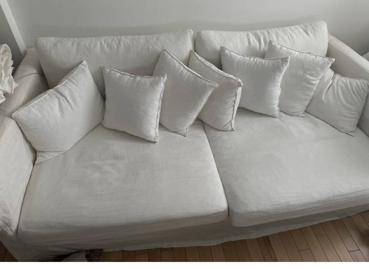 Kinkajou linen sofa, 5-seater