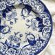 Round ironstone dish Flora Creil and Montereau late 19th century
