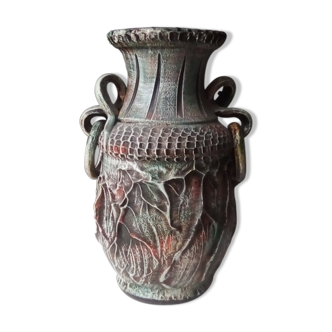 Vase reptile en céramique