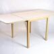 Table with drop leaves - Model 517 - White laminate top - Oak - Haslev Møbelsnedkeri