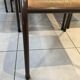Set of 7 curved back school chairs