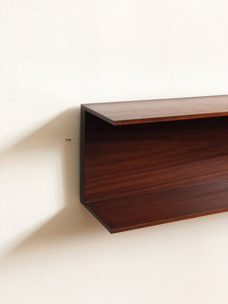 Walter Wirz wall shelf for Wilhelm Renz in teak