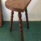 Tabouret tripode bois pieds tournés