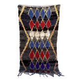 Tapis Marocain boucherouite coloré - 116 x 213 cm