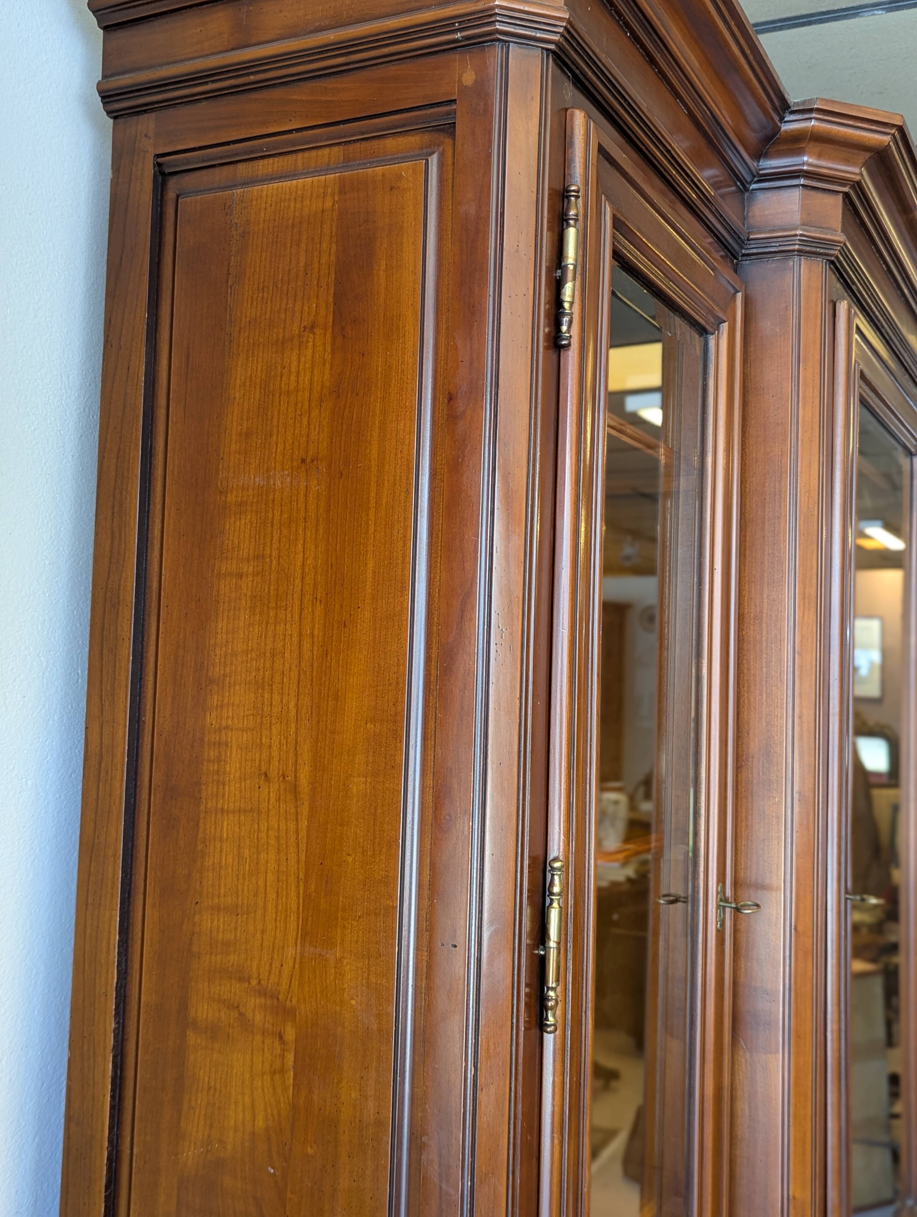 Cherry wood bookcase