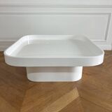 Mid-Century Coffee Table, White Lacquered, Italy, 1970s