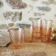 6 Rosaline glasses, vintage Arcoroc