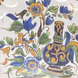 Decorative handmade plates with bird and jar motif – 1024DA11