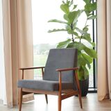 H.Lis vintage graphite corduroy armchair