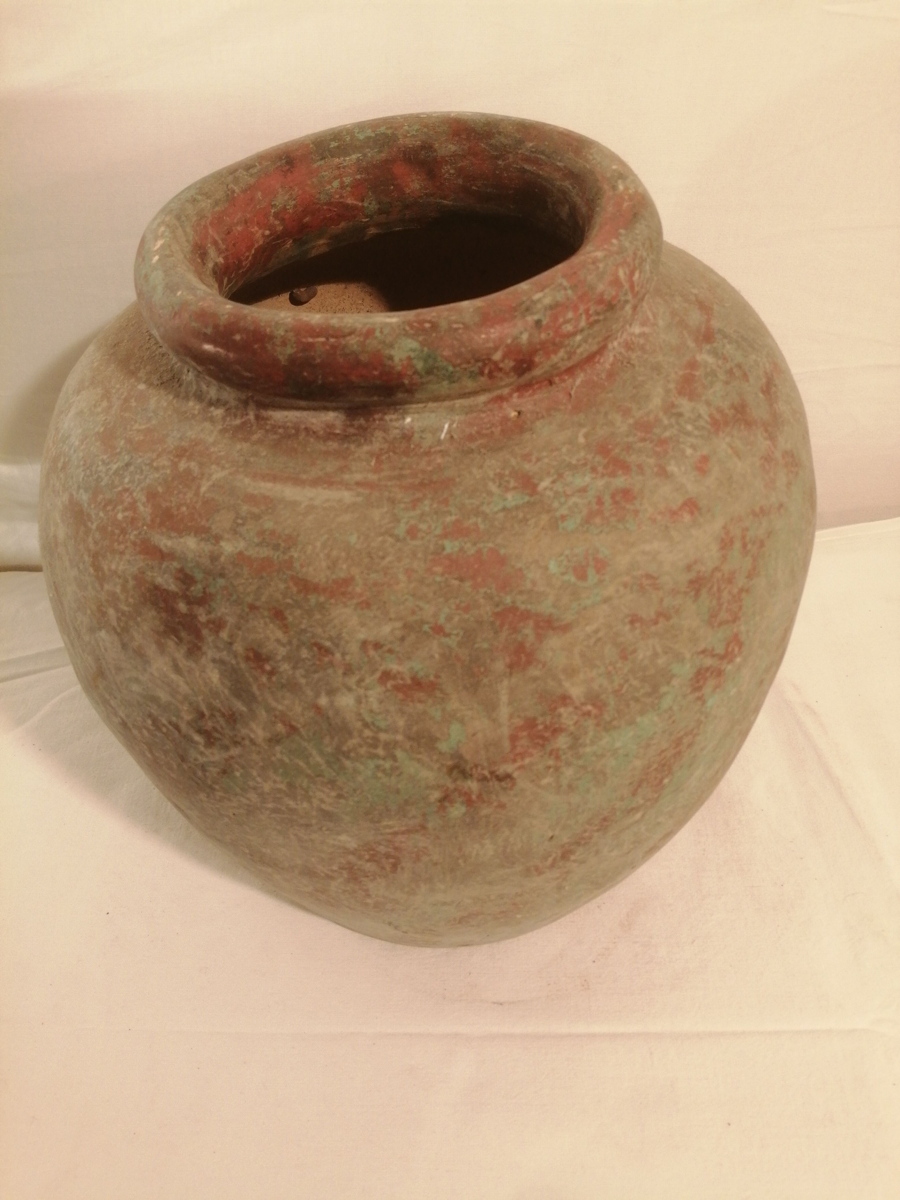 Old terracotta vase