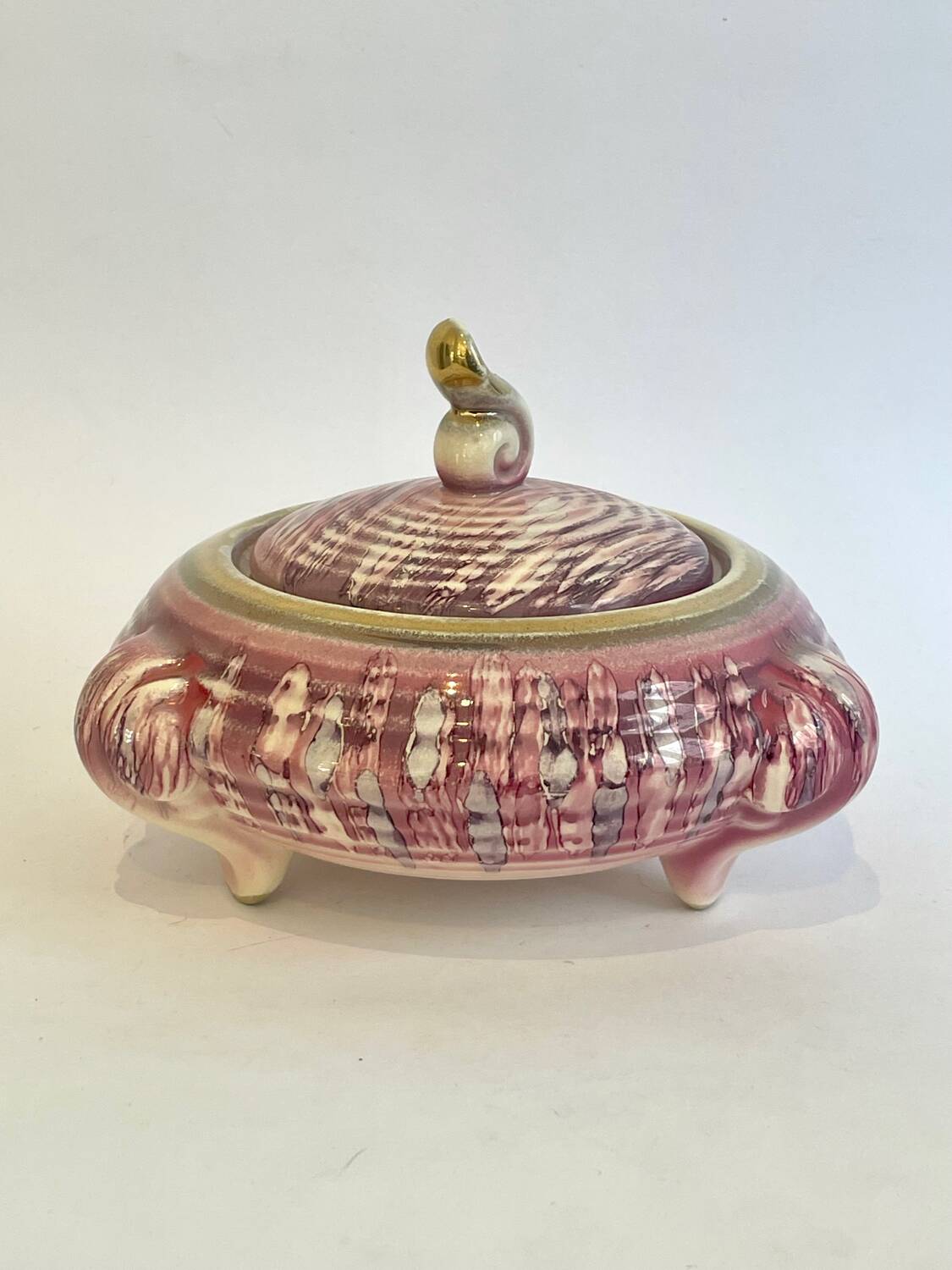 Tripod bonbonnière Strehla ceramics