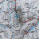 Carte routière Suisses sur tole - 126 x 86,5 cm