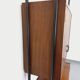 Vintage Italian modular bookcase in teak, metal and melamine