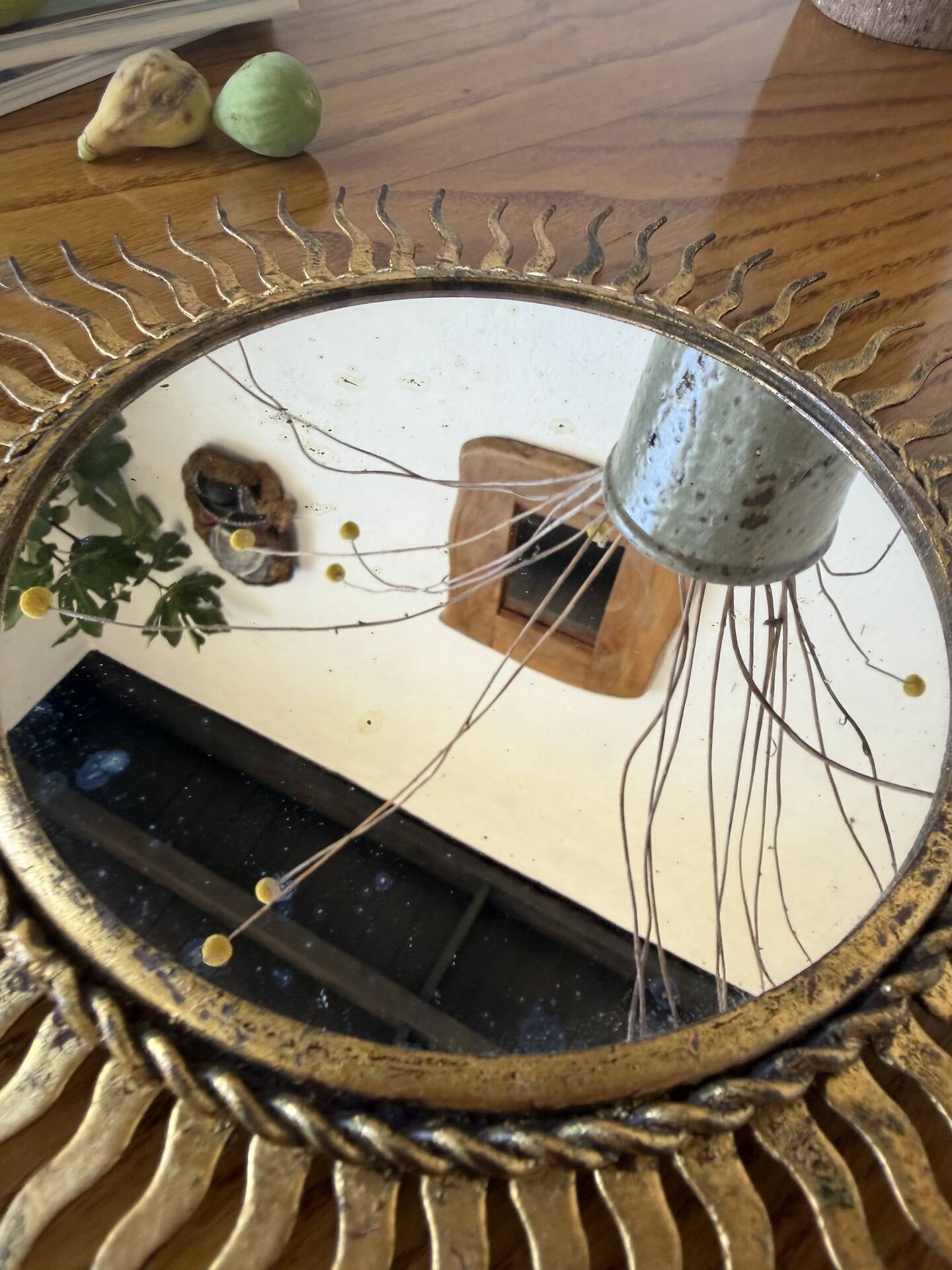 Sun mirror or patinated XS