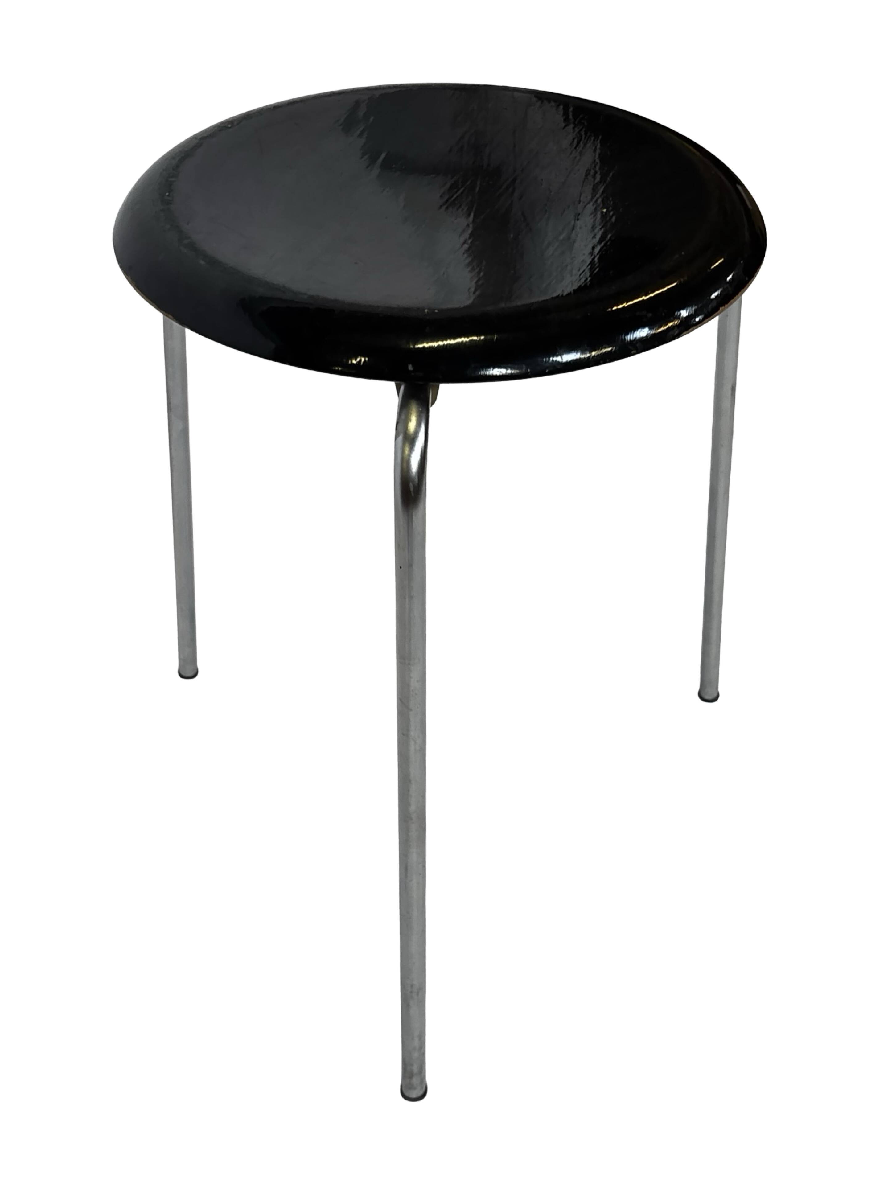 Vintage Fritz Hansen Dot Stool Arne Jacobsen Danish Design