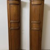 Pair of corners in ash and oak of the nineteenth century