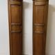 Pair of corners in ash and oak of the nineteenth century