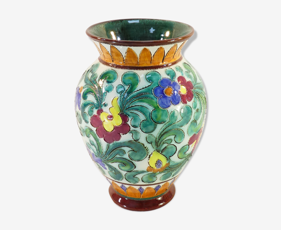 Vase en faience cecart monaco