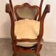 Lot 2 old Louis XV style carved solid walnut chairs late 19th century