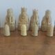 Museum Style Isle of Lewis Chessmen Replica Set with Handcrafted Wooden Box