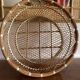 Large XL basket in braided rattan