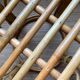 Vintage rattan pouf