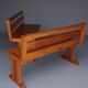 Pair of vintage scandinavian pine benches, 1970s