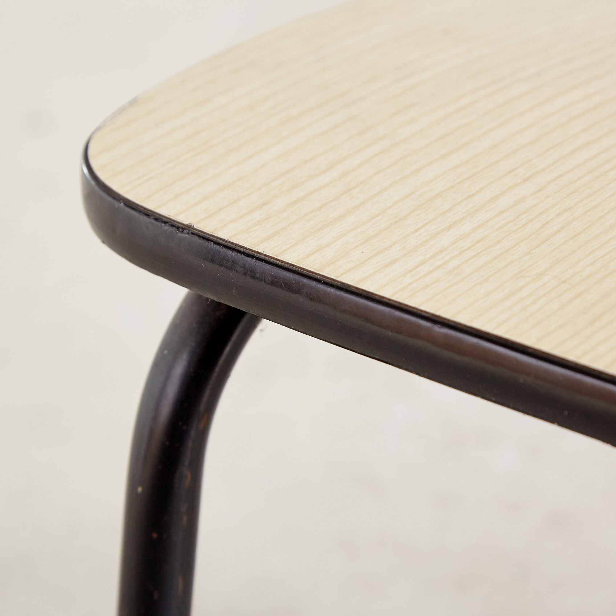 School chair on metal frame