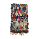 Moroccan berber carpet boucherouite 161x92cm