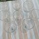 8 old water glasses engraved with a large frieze late XIX-XXth