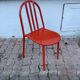 Chaise orange Robert Mallet Stevens, édition années 1980