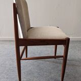 Set of 4 Danish teak chairs, 1950s-1960s