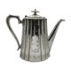 Silver metal teapot