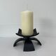 Brutalist Iron Candlestick, ca. 1960s