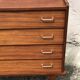 Commode vintage scandinave, pieds compas