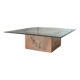 Marble and glass coffee table