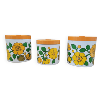 Trio of kitchen pots 60s