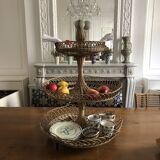 Large wicker display stand