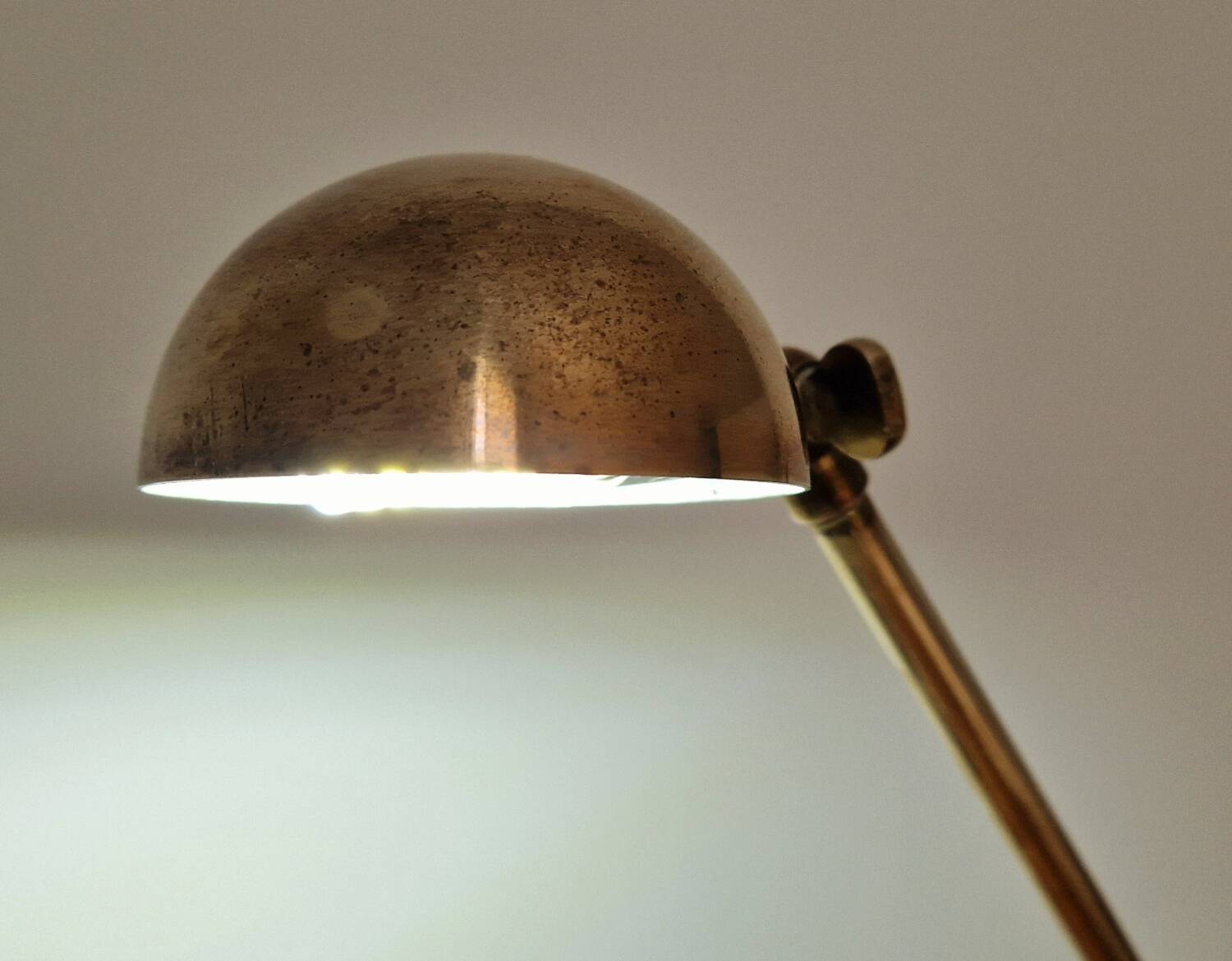 80s brass desk lamp