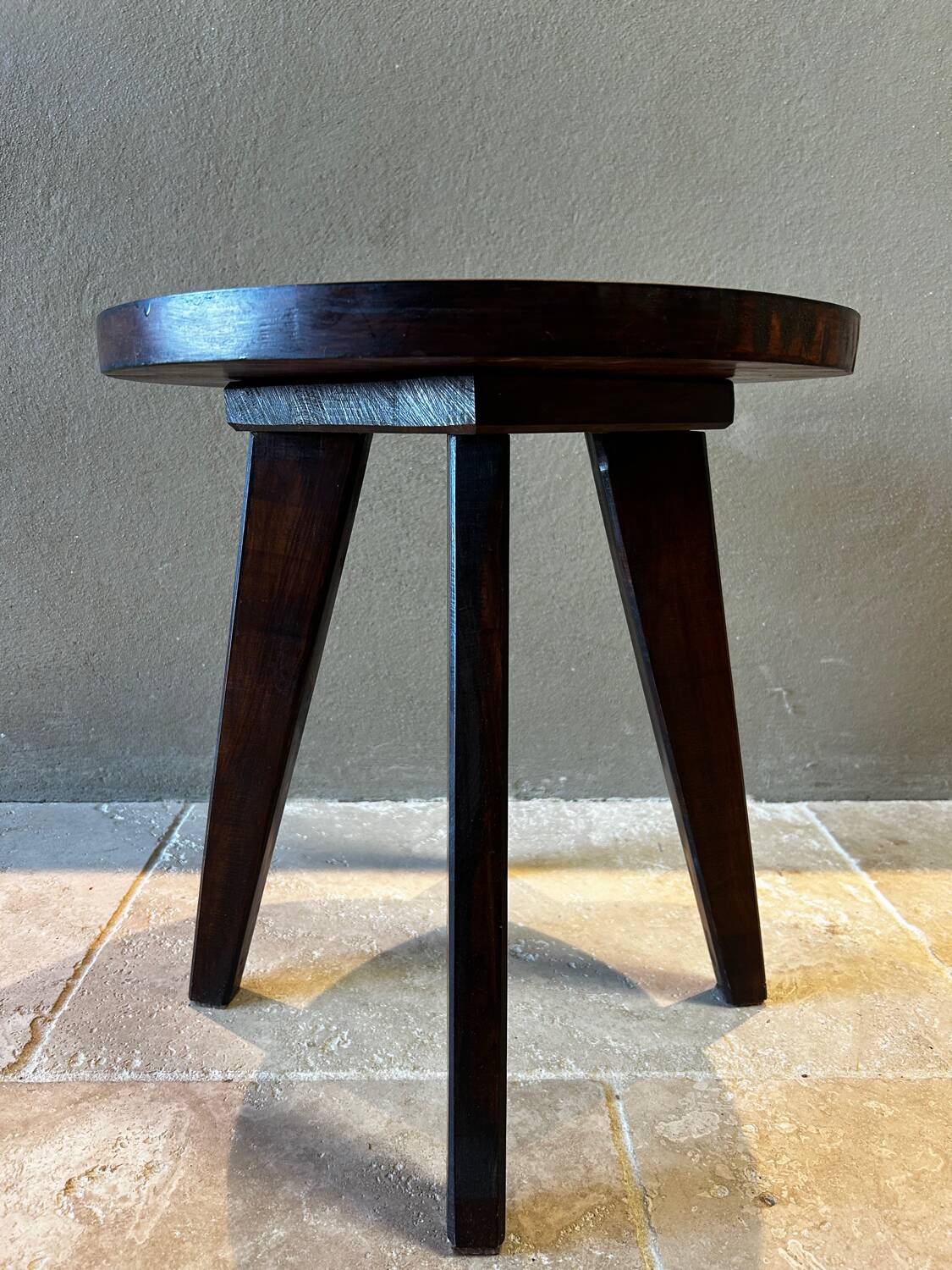 Side table with tapered legs