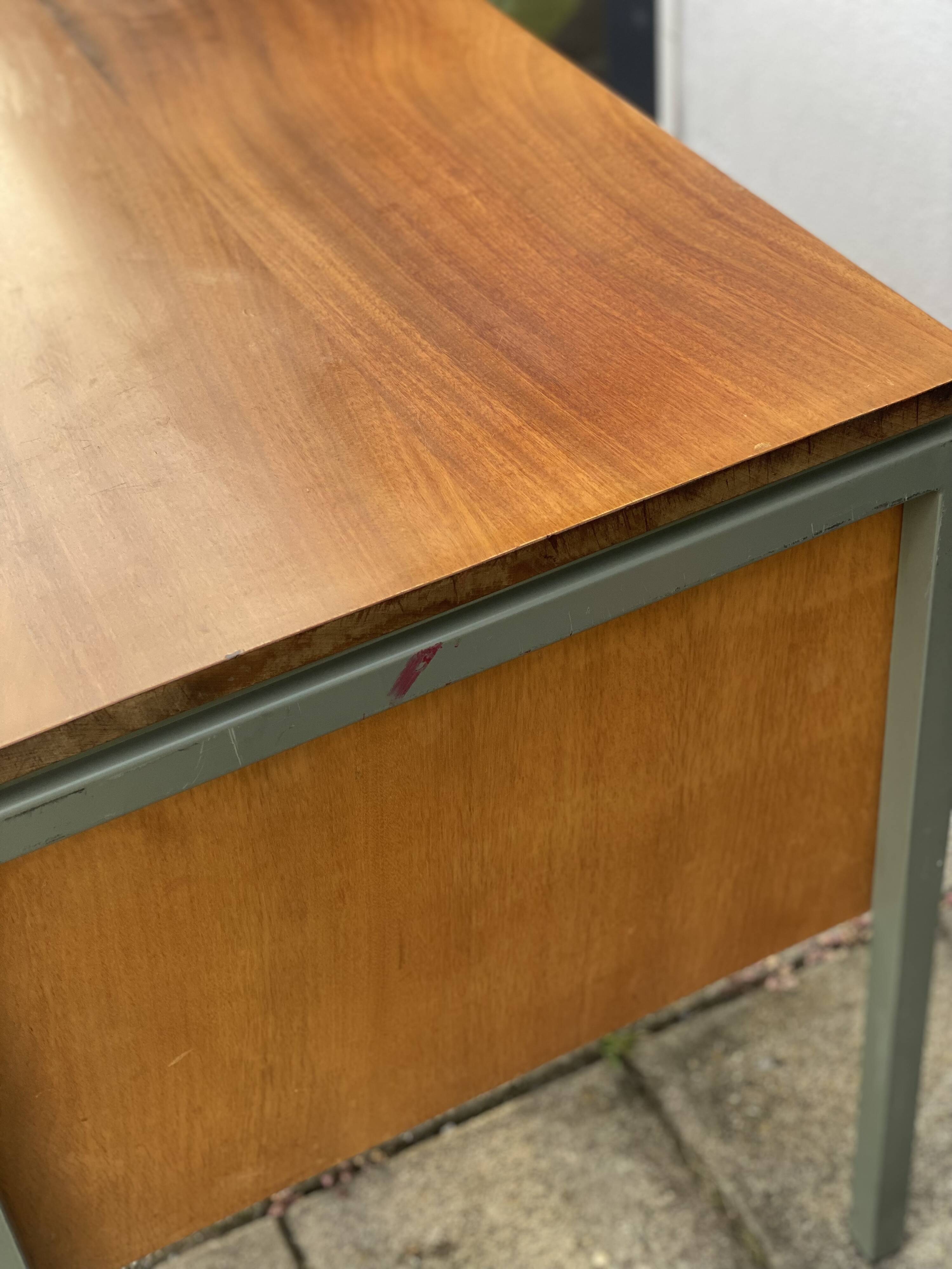 Vintage Industrial Style Office Desk and Chair